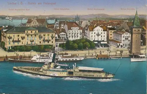 Lindau i.B. Hotels am Hafenquai gl1913 134.870