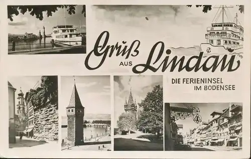 Lindau i.B. Teilansichten gl1955 134.980
