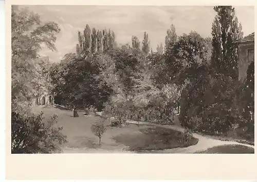 ADOLF VON MENZEL Garten Justizmin.Berlin ngl C2947