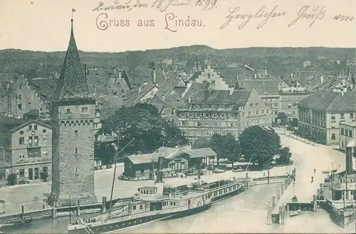 Lindau (Bodensee) Stadtansicht gl1899 135.128