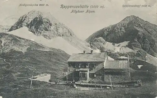 Berghütte: Rappenseehütte Allgäuer Alpen gl1908 104.556