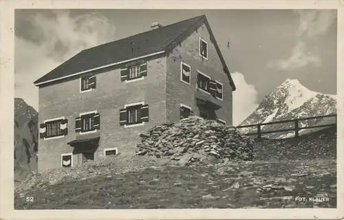 Berghütte: Salmhütte mit Großglockner gl1928 104.610