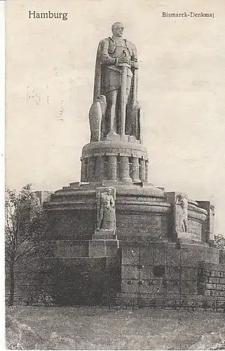 Hamburg Bismarck-Denkmal gl1912 C3656