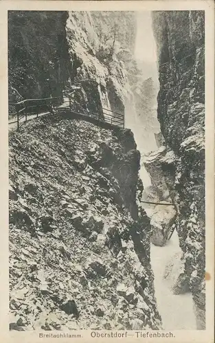 Oberstdorf i.A. Breitachklamm feldpgl1918 135.496