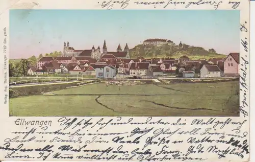 Ellwangen Blick zur Stadt gl1902 204.962