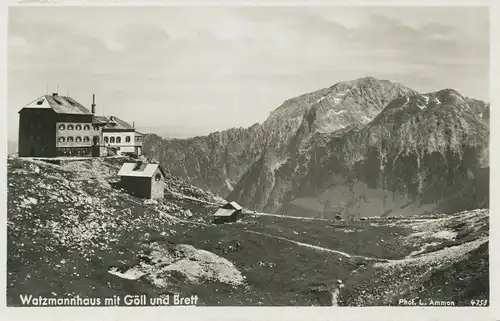 Berghütte: Watzmannhaus mit Göll und Brett ngl 104.717