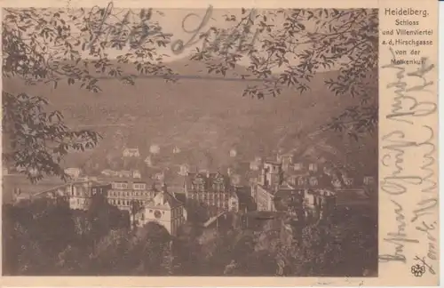 Heidelberg Schloss und Villenviertel Hirschgasse gl1905 214.076