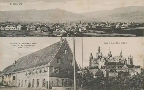 Bisingen Panorama Warenhandlung Burg ngl 135.760