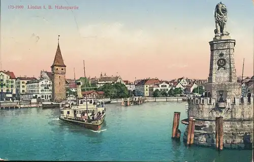 Lindau i.B. Hafenpartie gl1910 135.007