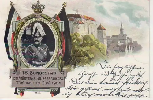 Tübingen 18. Bundestag Kriegerbund gl1906 206.102