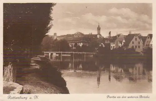 Rottenburg a.N. Partie Untere Brücke gl1926 206.122