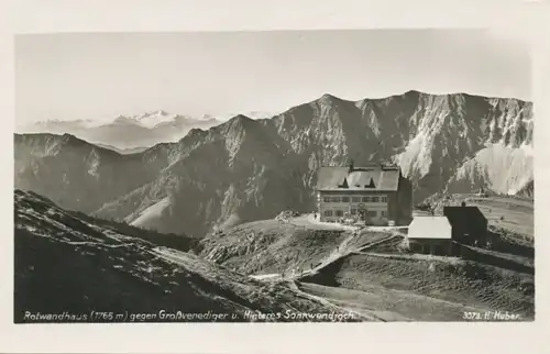 Berghütte: Rotwandhaus geg Großvenediger u Hinteres Sonnwendjoch gl1933 104.561