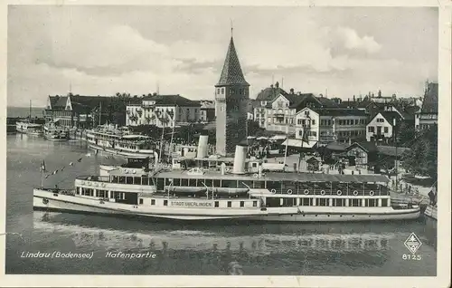 Lindau (Bodensee) Hafenpartie gl~1940 135.071