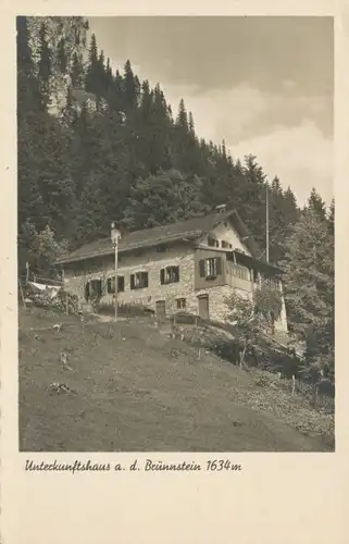 Berghütte: Unterkunftshaus auf dem Brünnstein gl1938 104.214