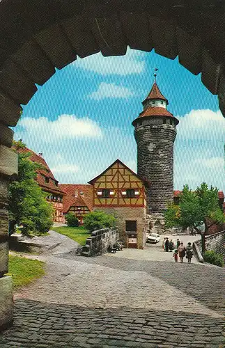 Nürnberg Burg mit Turm und tiefem Brunnen gl1971 C4467