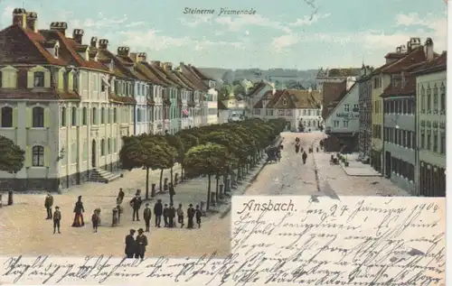 Ansbach i.B. Steinerne Promenade gl1904 209.895
