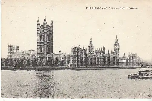 GB London The Huses aof Parliament glum 1910? C8103