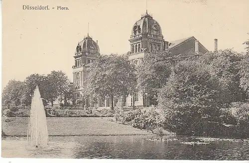 Düsseldorf Flora mit Fontaine ngl C7219