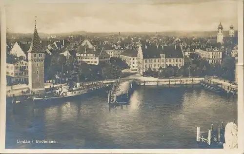 Lindau (Bodensee) Hafenpartie gl1930 135.124