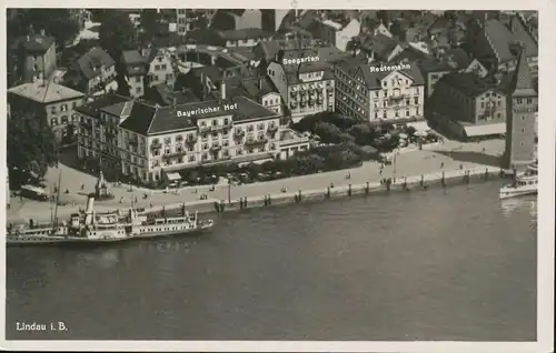 Lindau i.B. Ufer Bayr. Hof Seegarten gl1938 135.145