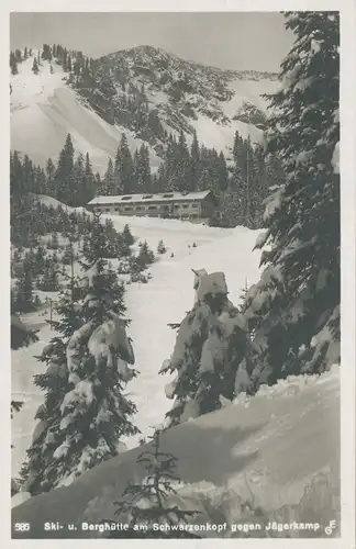 Berghütte: Ski-und Berghütte am Schwarzenkopf gegen Jägerkamp ngl 104.651
