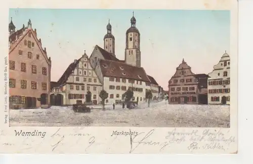 Wemding Marktplatz gl1904 210.066