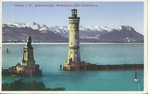 Lindau i.B. Hafeneinfahrt gl1939 135.175