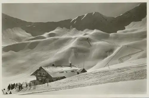 Berghütte: Schwarzwasserhütte mit Ochsenhofer Scharte gl1935 104.671