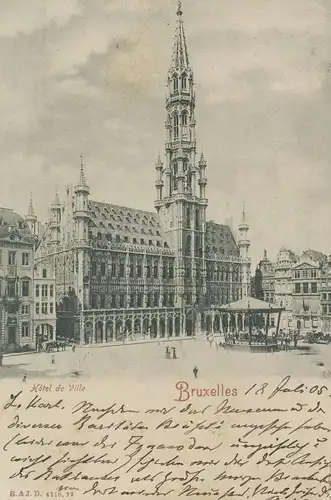 Bruxelles Hôtel de Ville gl1905 136.450