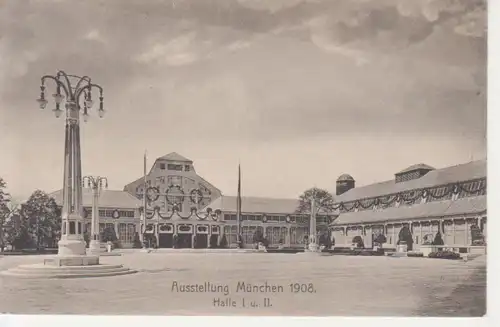 München Ausstellung 1908 Halle I und II ngl 207.929