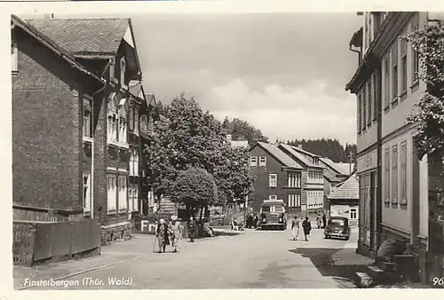 Finsterbergen Thür.Wald Straßenpartie gl1956 C4061