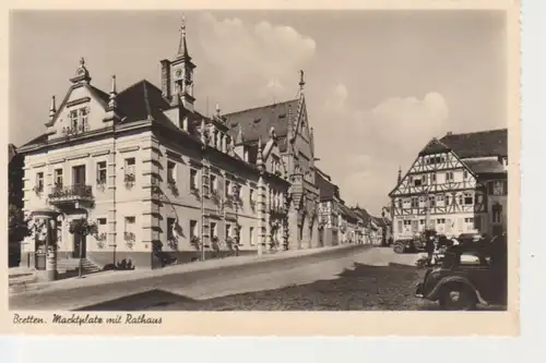 Bretten Marktplatz mit Rathaus gl1939 206.392