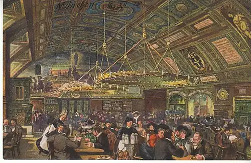 München Kgl.Hofbräuhaus Festsaal ngl C3630