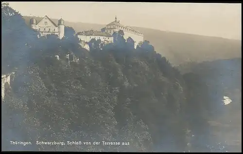 Schwarzburg i.Th. Schloss von der Terrasse aus ngl 139.064