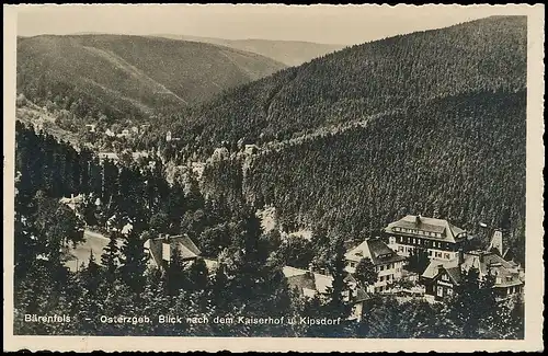 Bärenfels Blick nach dem Kaiserhof und Kipsdorf gl1935 139.111