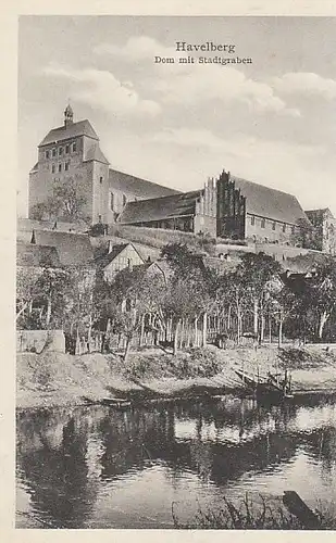 Havelberg Dom mit Stadtgraben ngl C3962