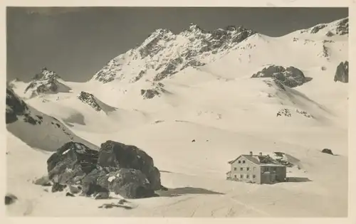 Berghütte: Silvretta Heidelbergerhütte mit Fluchthorn ngl 104.346