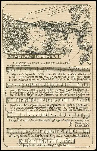 Lied: Bergstraßenwunder, Melodie und Text von Bert Müller gl1929 139.219