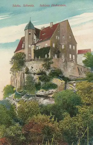 Schloss Hohnstein in der Sächs. Schweiz gl1915 135.904