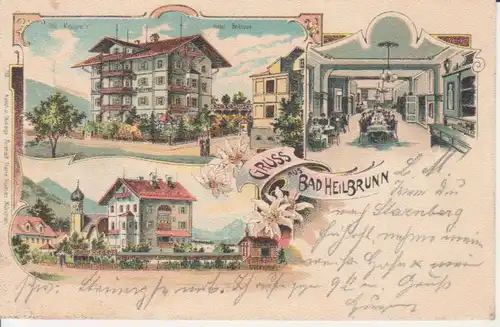 Bad Heilbrunn Litho Hotel Bellevue gl1900 208.254