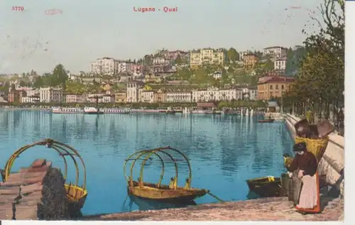 Triberg Sängerreife 1910 Lugano Quai gl1910 206.873