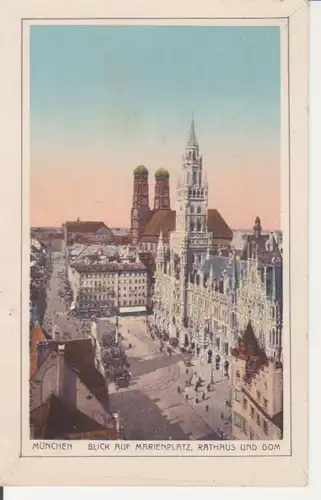 München - Marienplatz, Rathaus und Dom gl1924 216.556