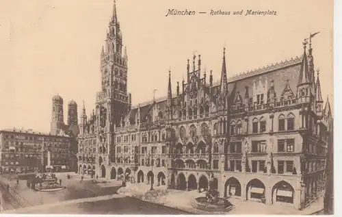 München - Rathaus und Marienplatz ngl 216.567