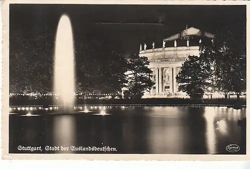 Stuttgart Fontaine vor Landestheater gl1939 C3693