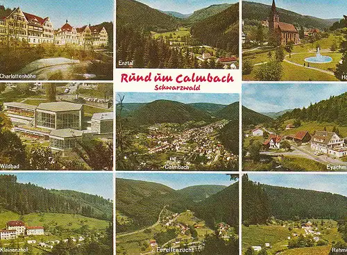 Calmbach Schwarzwald Umgebung Mehrbildkarte gl1975? C4634