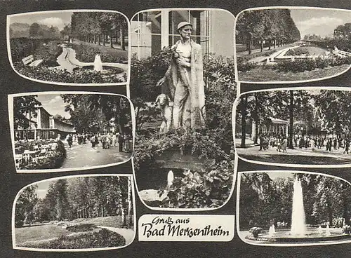 Gruß aus Bad Mergentheim Mehrbildkarte gl1962 C4208