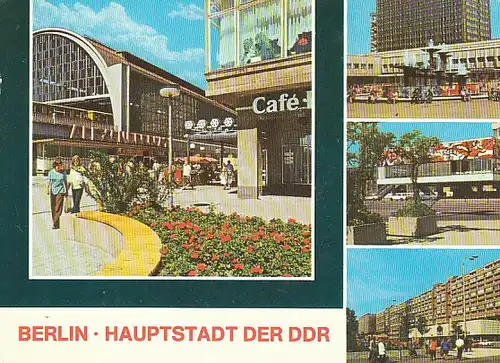 Berlin Hauptstadt der DDR Mehrbildkarte gl1980 C4219
