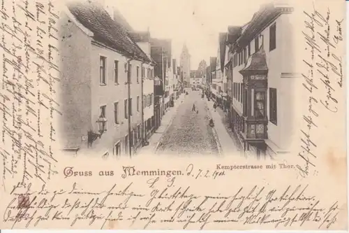 Memmingen Kempterstraße mit Tor gl1900 210.497