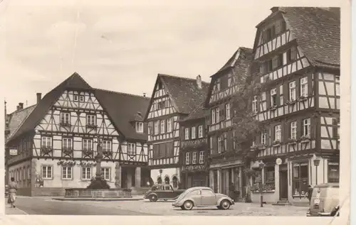 Bretten Marktplatz Hotel Krone glca.1950 206.391