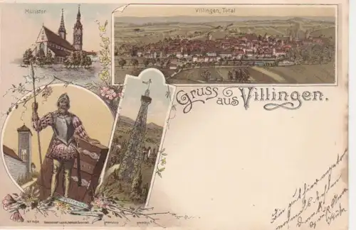 Villingen Münster Romeus Panorama gl1899 206.836